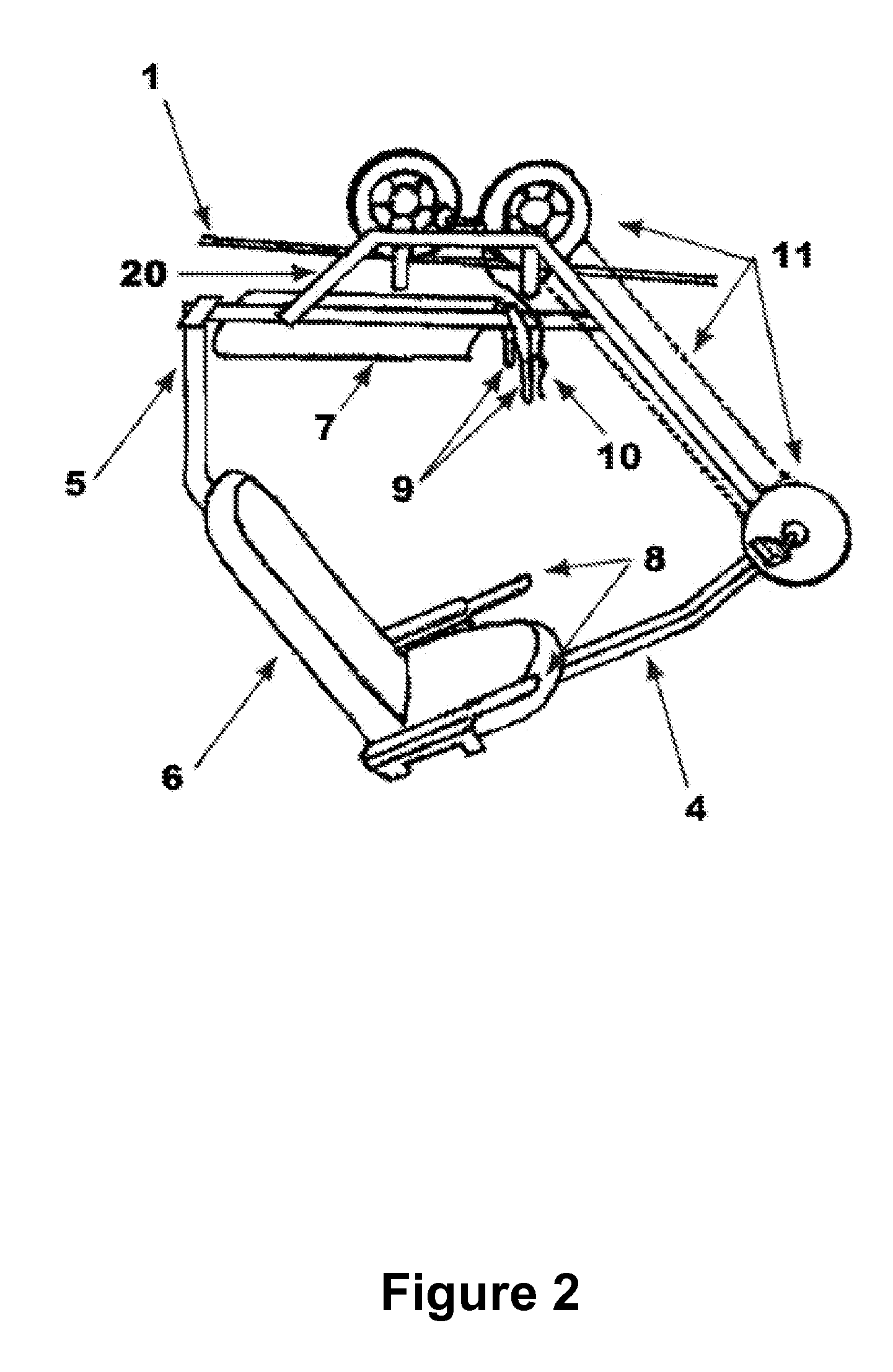 Self-driven cable transportation system for persons used for the (aerial) panoramic observation of the environment