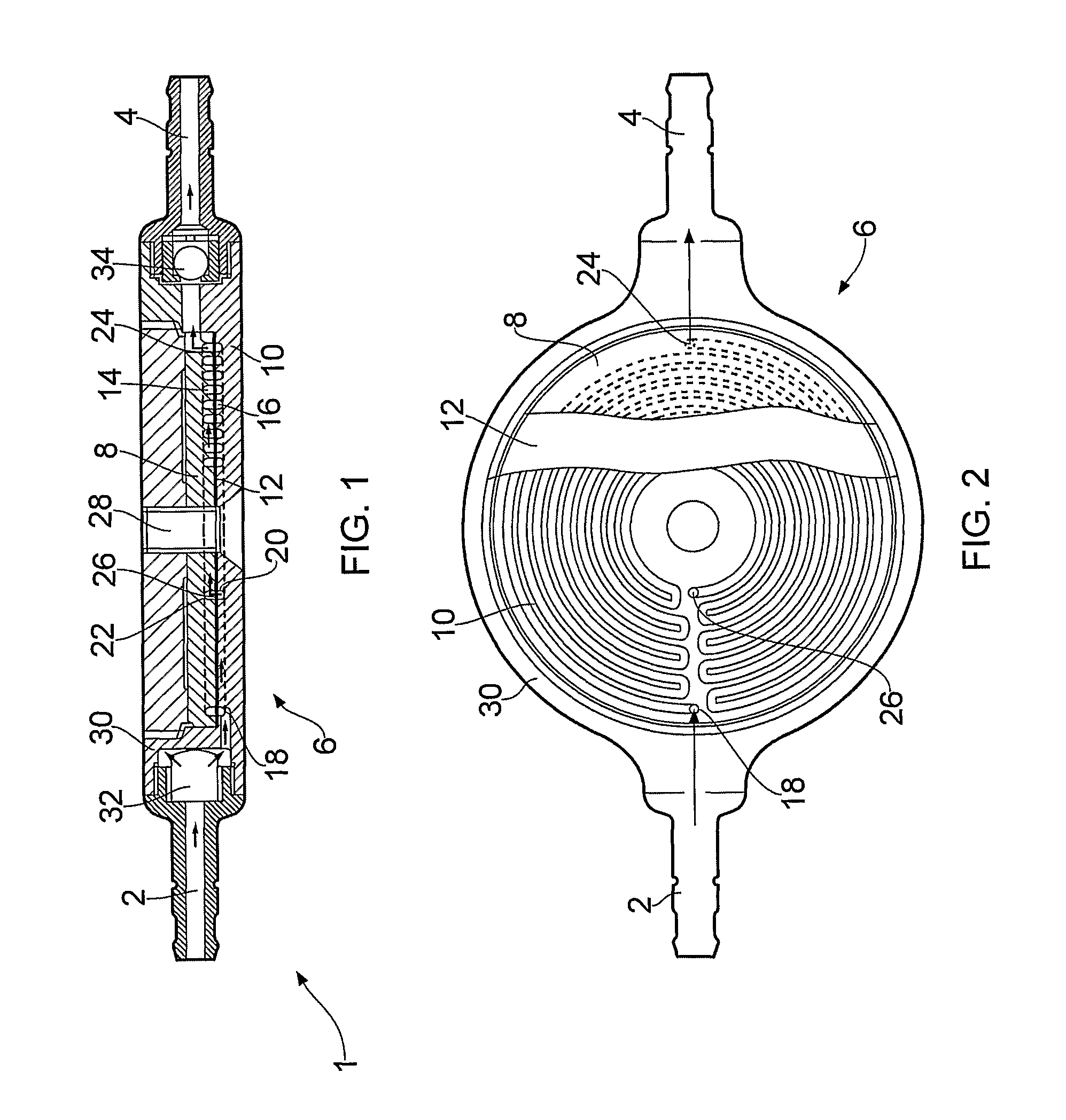 Device for controlling the rate of flow of a fluid