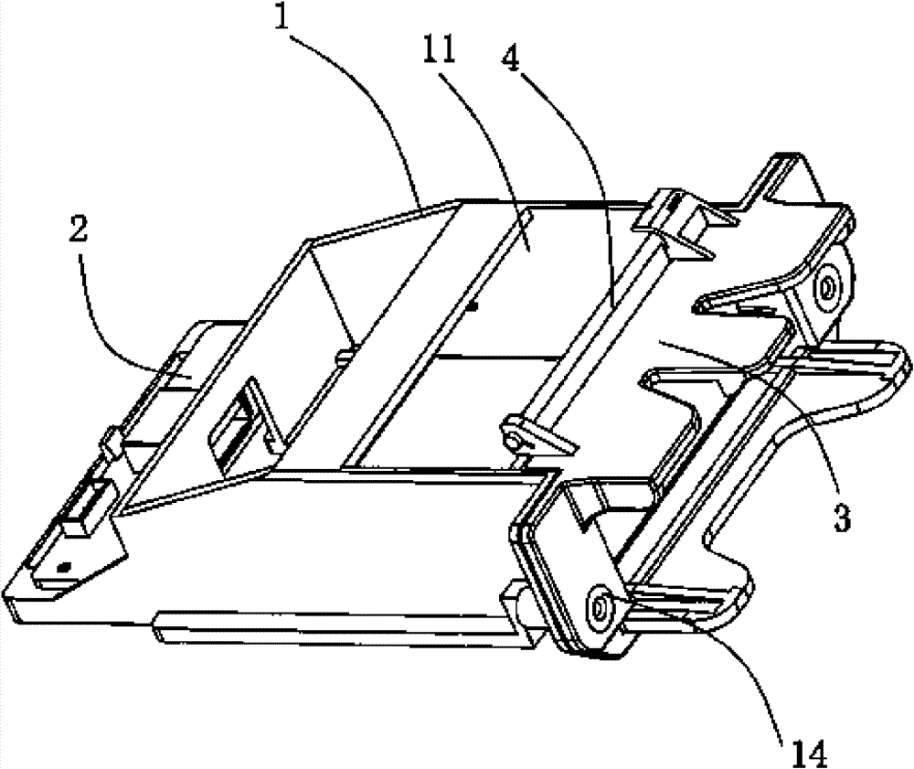 Fixing device for television receiving box of panel television