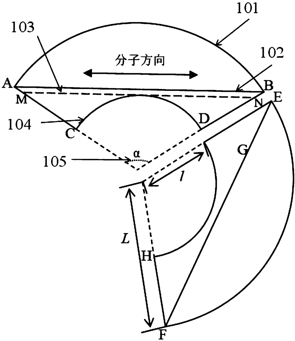 Circular truncated cone-shaped polyvinylidene fluoride (PVDF) ultrasonic transmitter