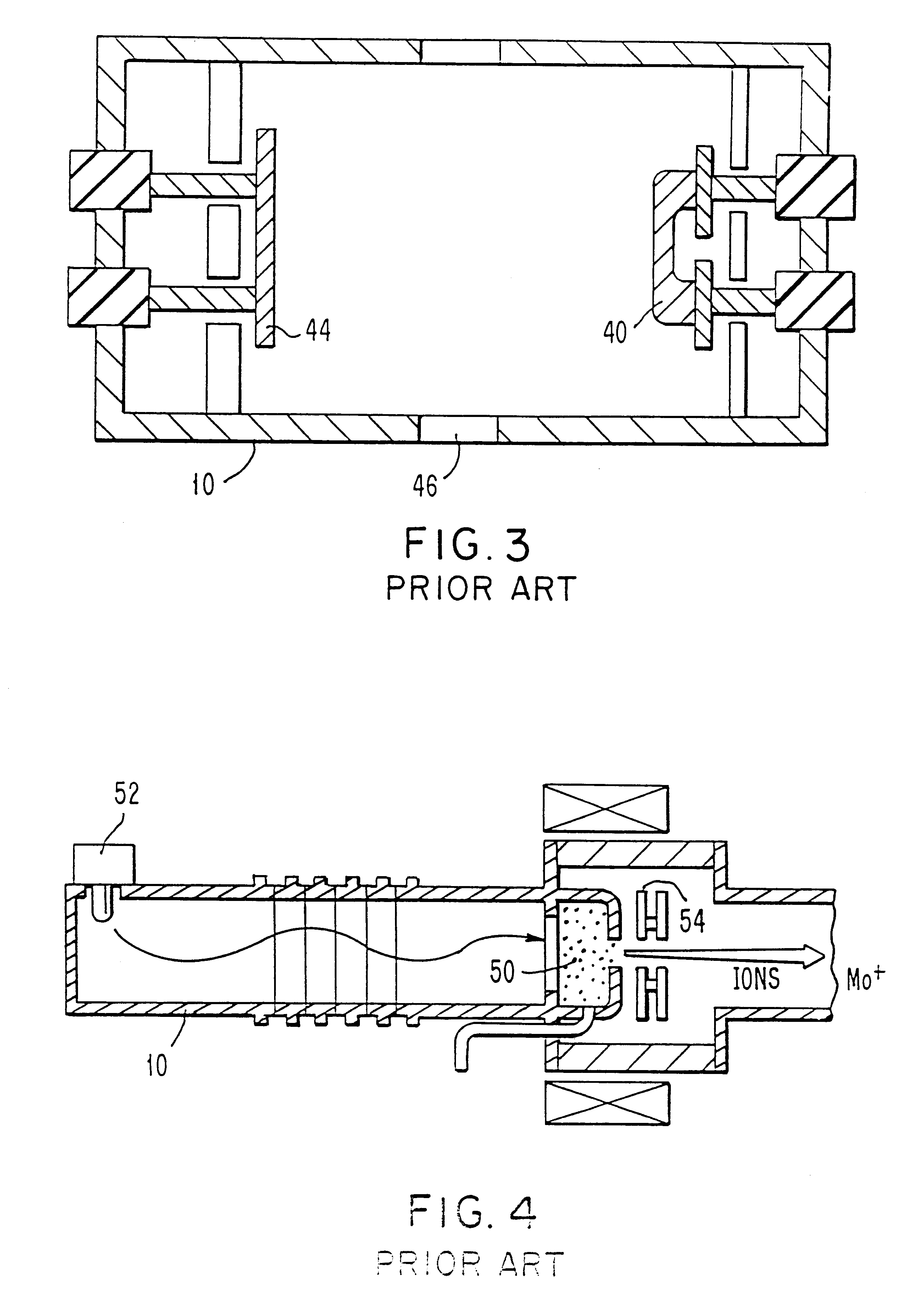 Method to operate GEF4 gas in hot cathode discharge ion sources