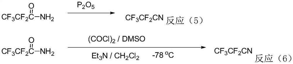 Method for preparing perfluoronitrile by gas phase catalysis