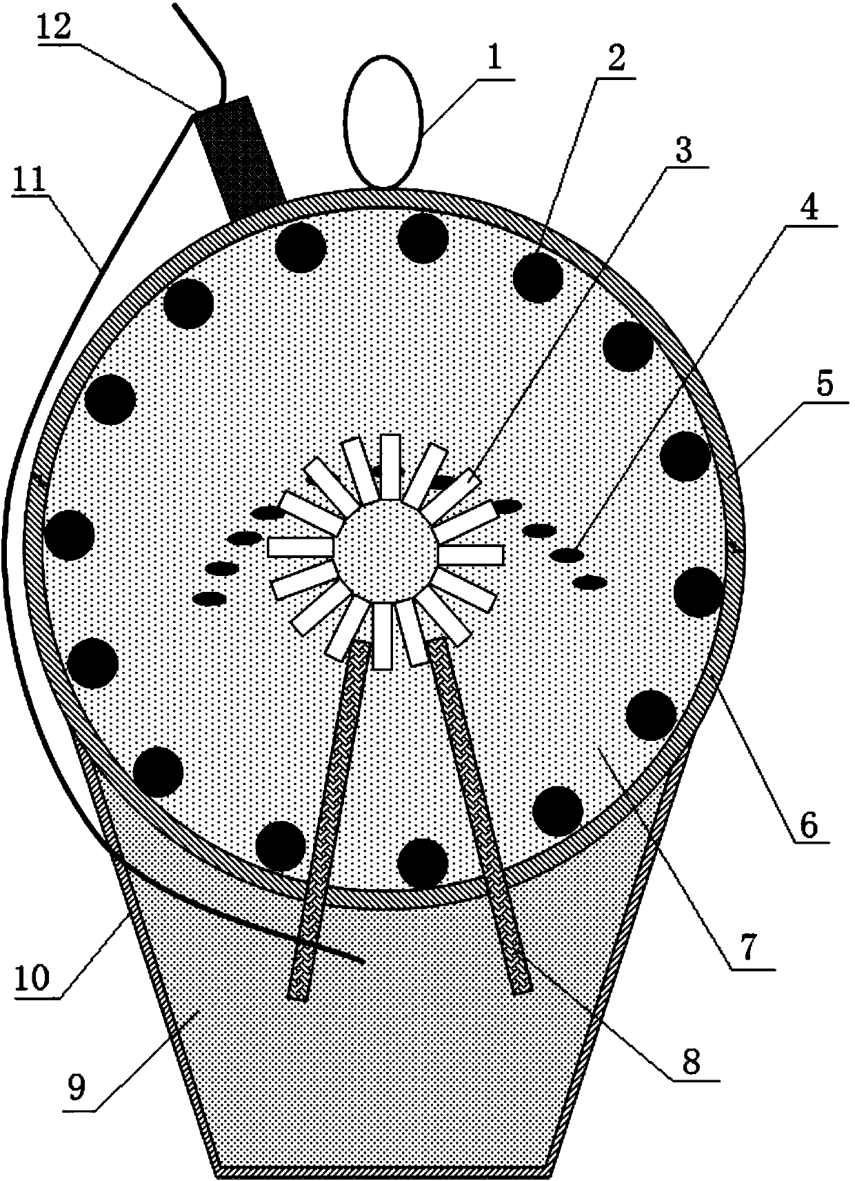 A kind of firework bomb with compound effect and dynamic coordination