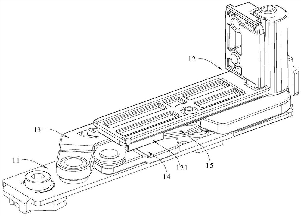 Hinge of inward tilt-turn window and inward tilt-turn window