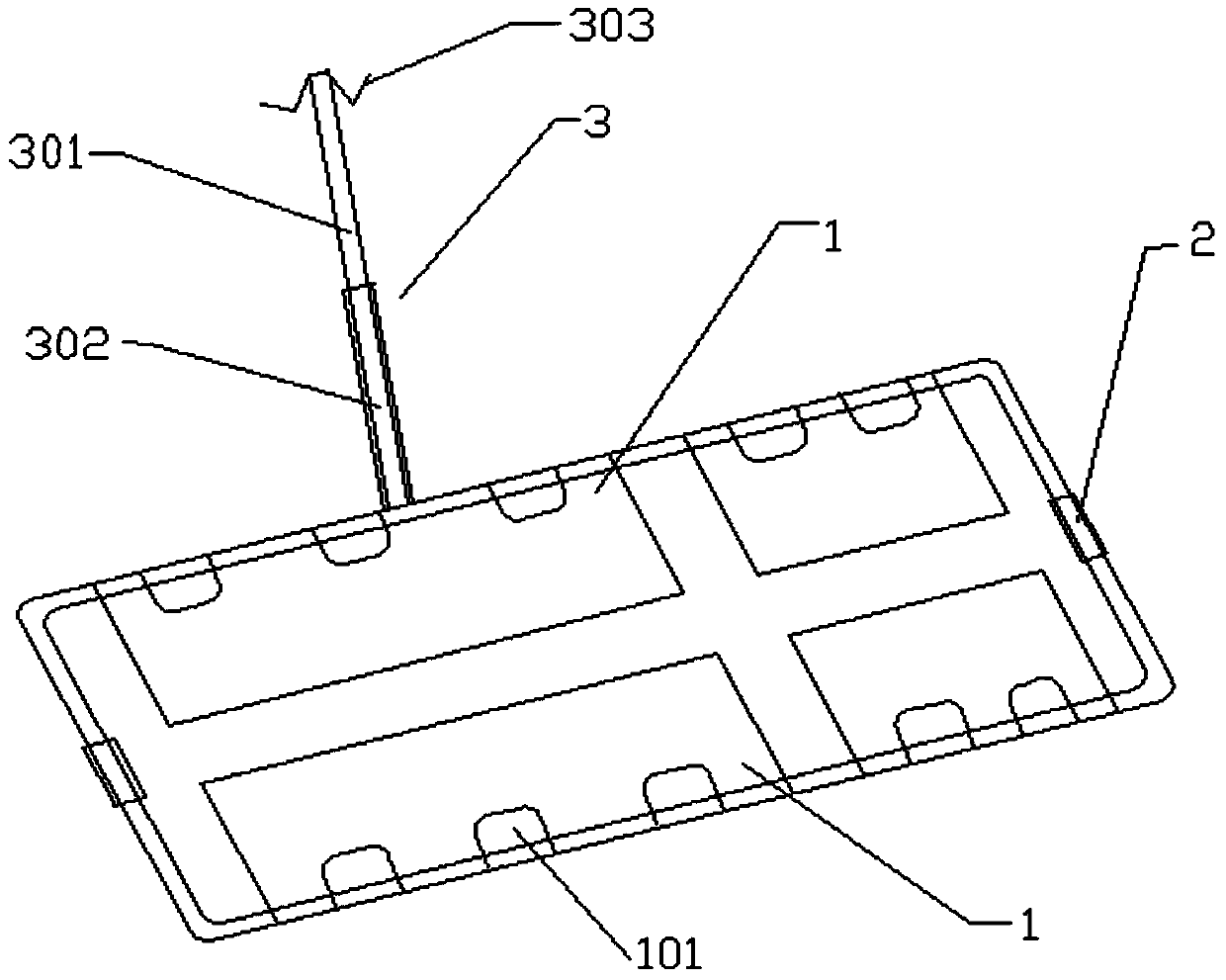 Quick connection shovel type stretcher