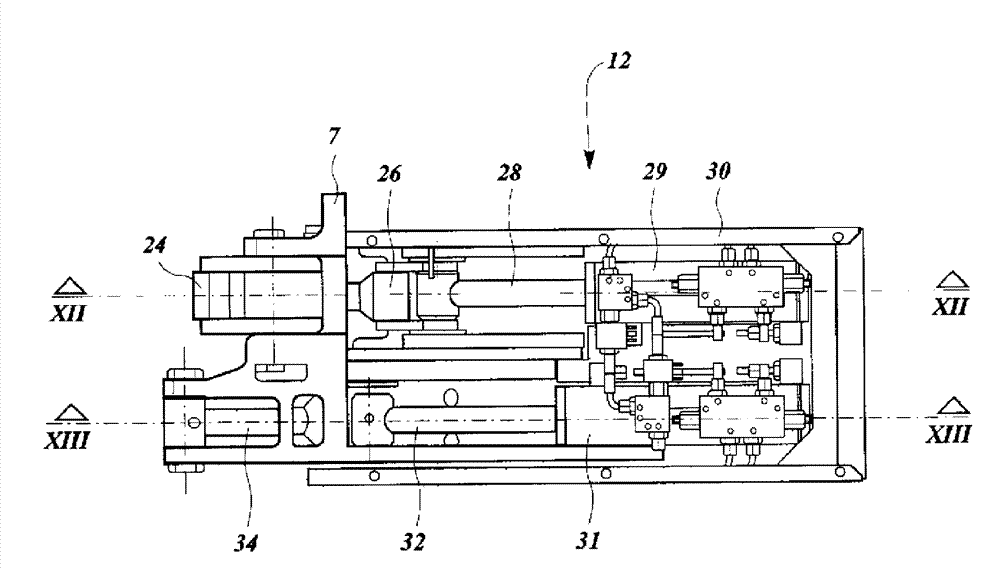 Container or vehicle body with side door and a side door drive unit