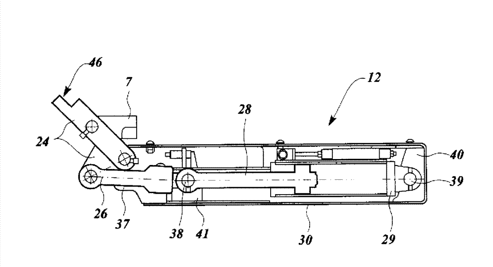 Container or vehicle body with side door and a side door drive unit