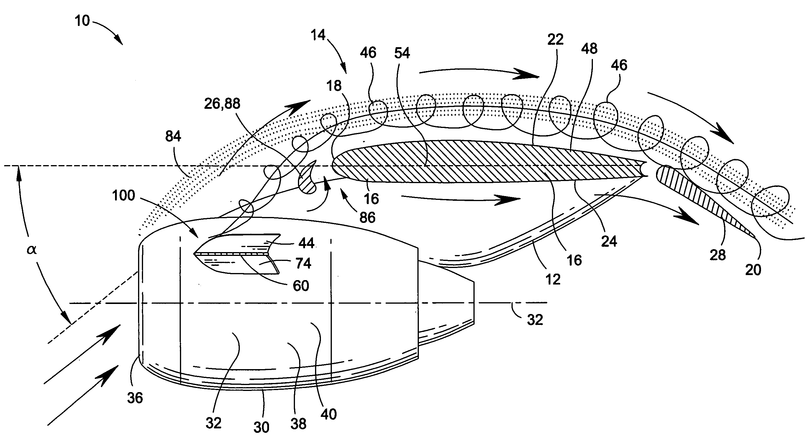 Retractable nacelle chine