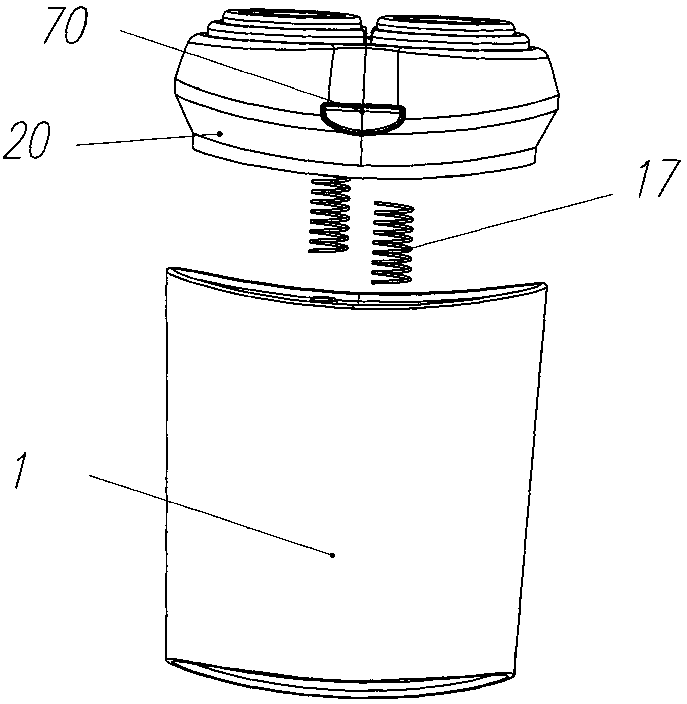 Omni-directionally-floated rotary type shaver