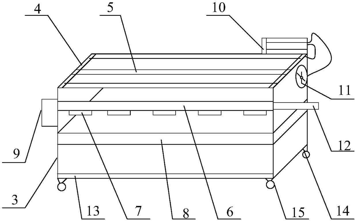 Agriculture-used efficient seedling raising device capable of improving temperature