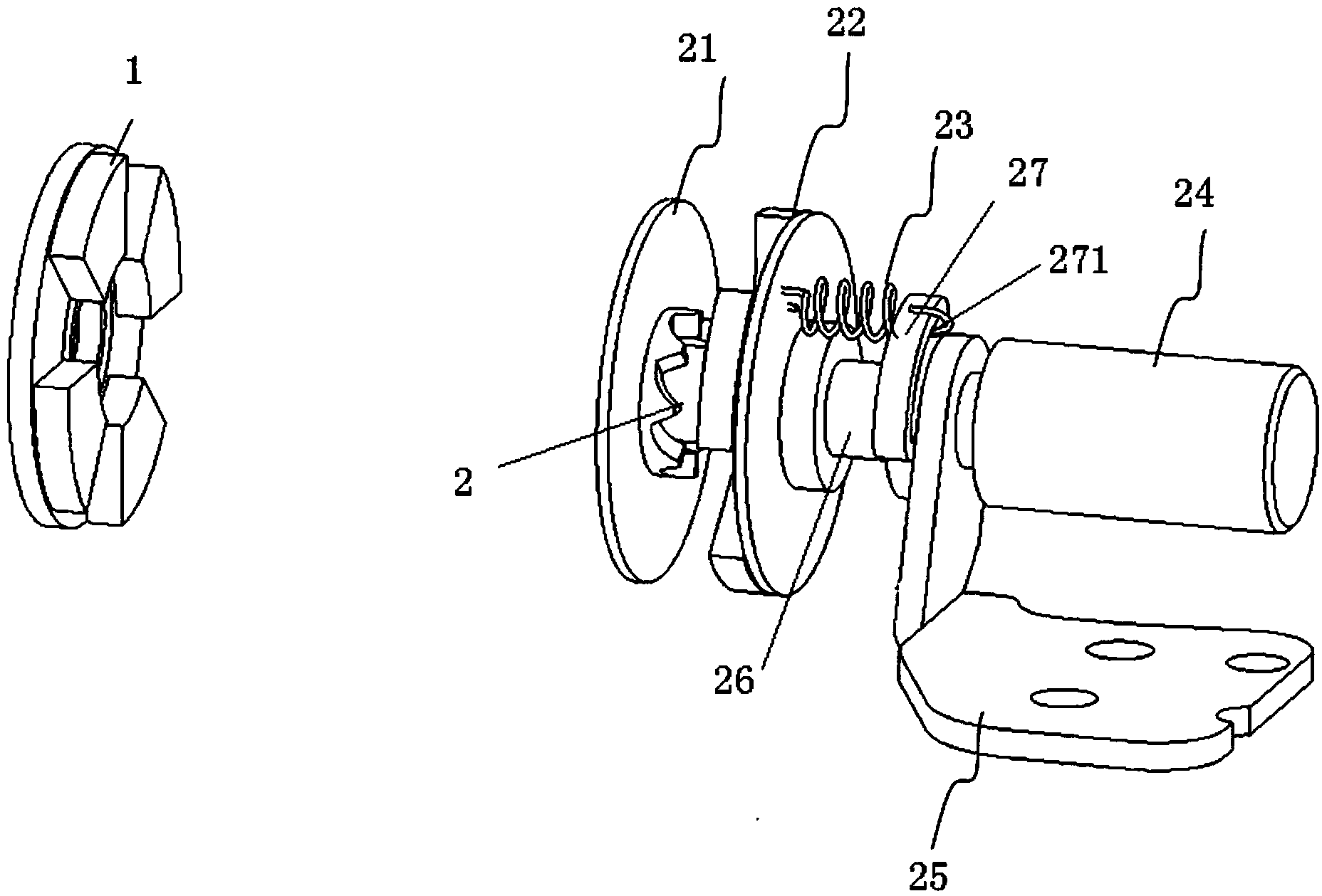 Magnetic rotating shaft