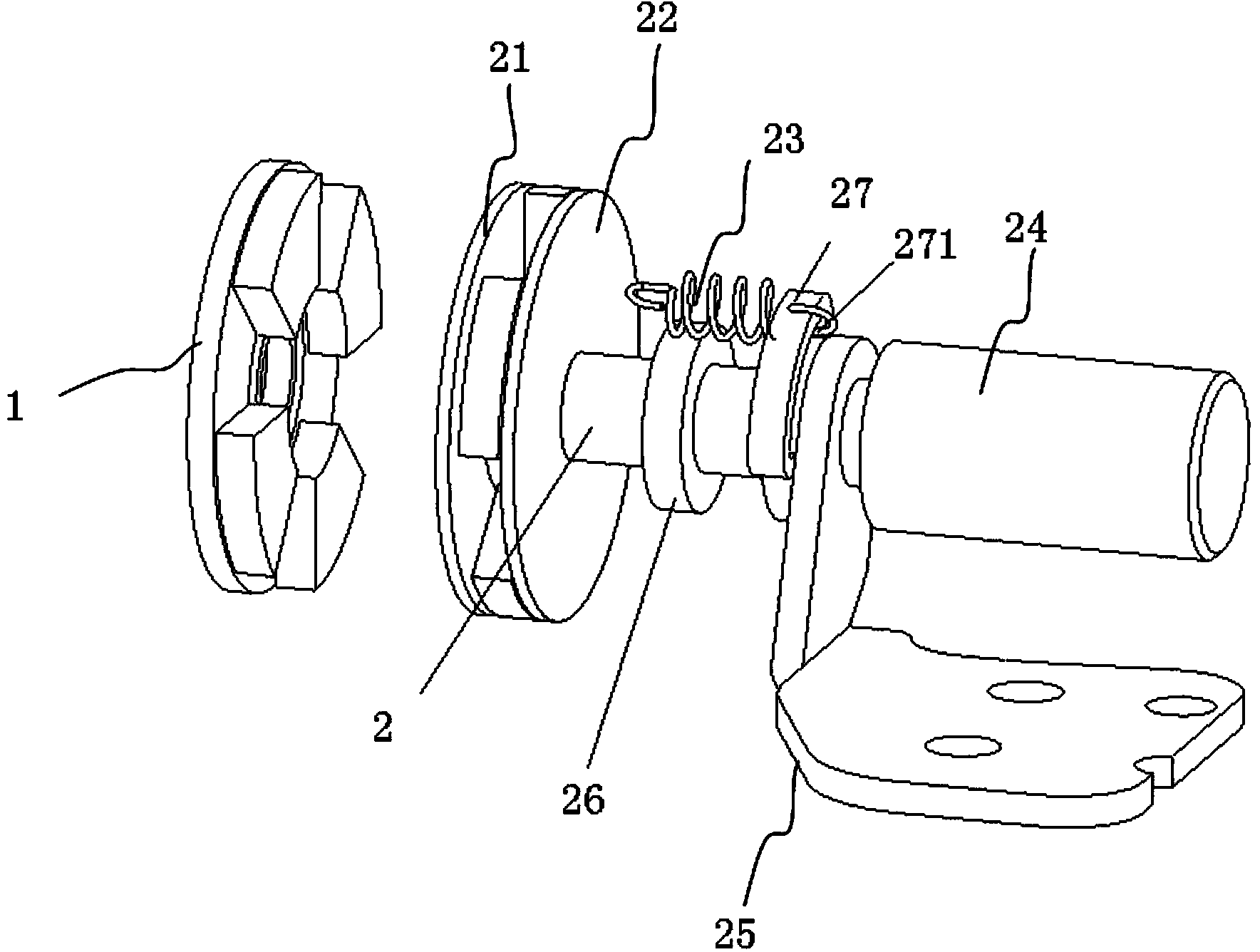 Magnetic rotating shaft