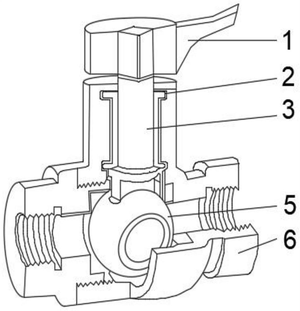 Rust-proof gate valve with high sealing performance