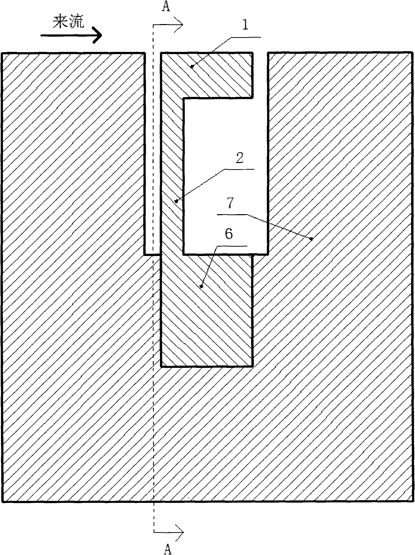 Micro piezoresistive device for measuring wall shear stress and manufacturing method thereof