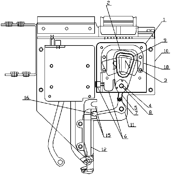 Yarn cutting driving structure