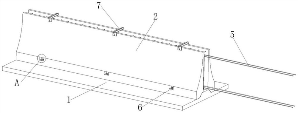 Fabricated anti-collision wall and construction technology