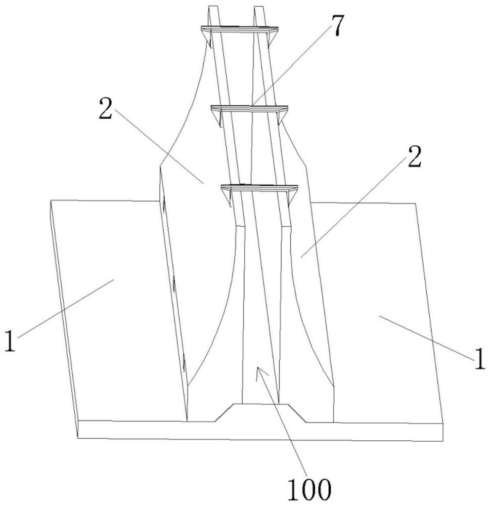 Fabricated anti-collision wall and construction technology