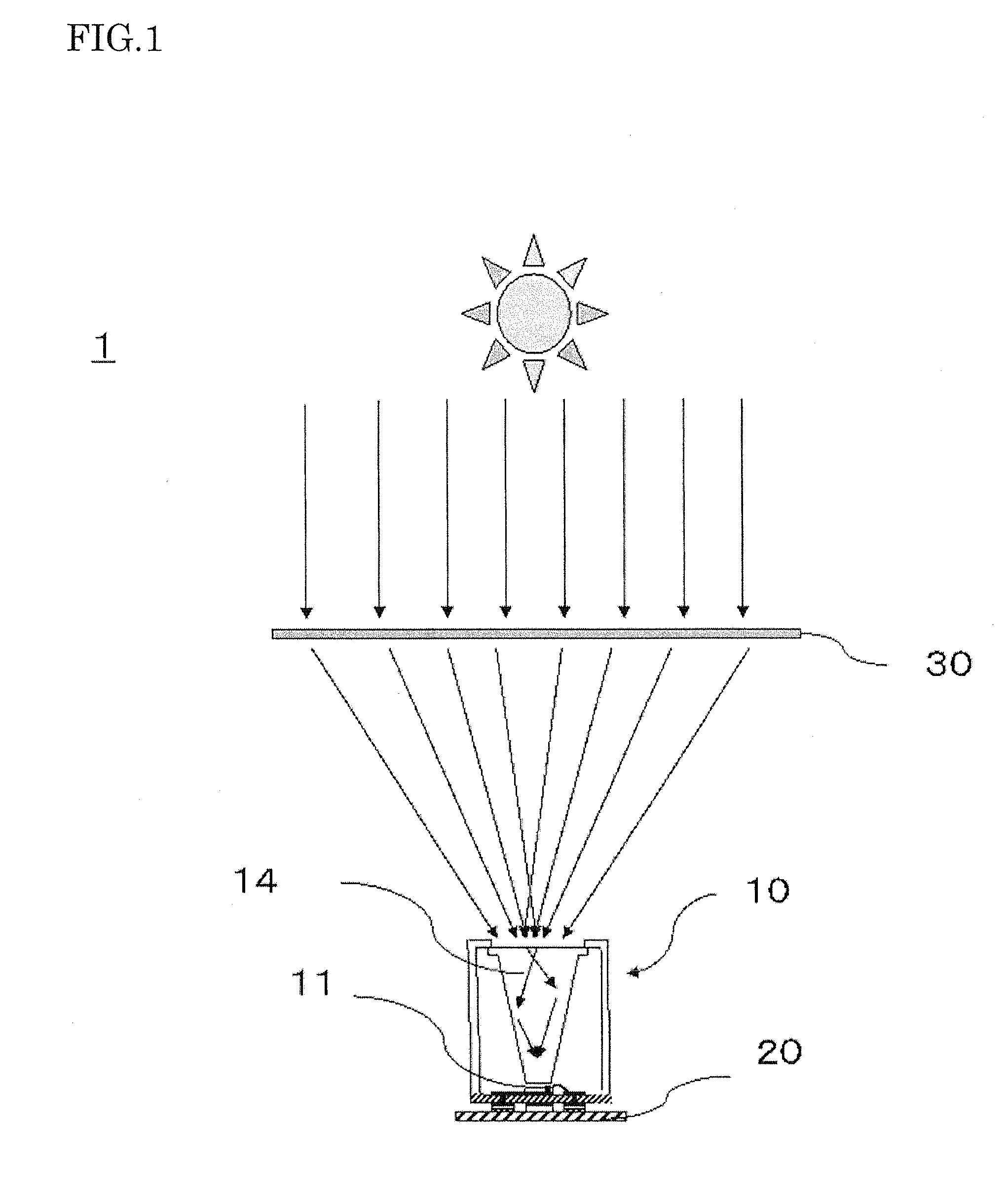 Concentrating solar battery, concentrating solar battery module, concentrating solar battery system, method for manufacturing concentrating solar battery, and method for manufacturing concentrating solar battery module