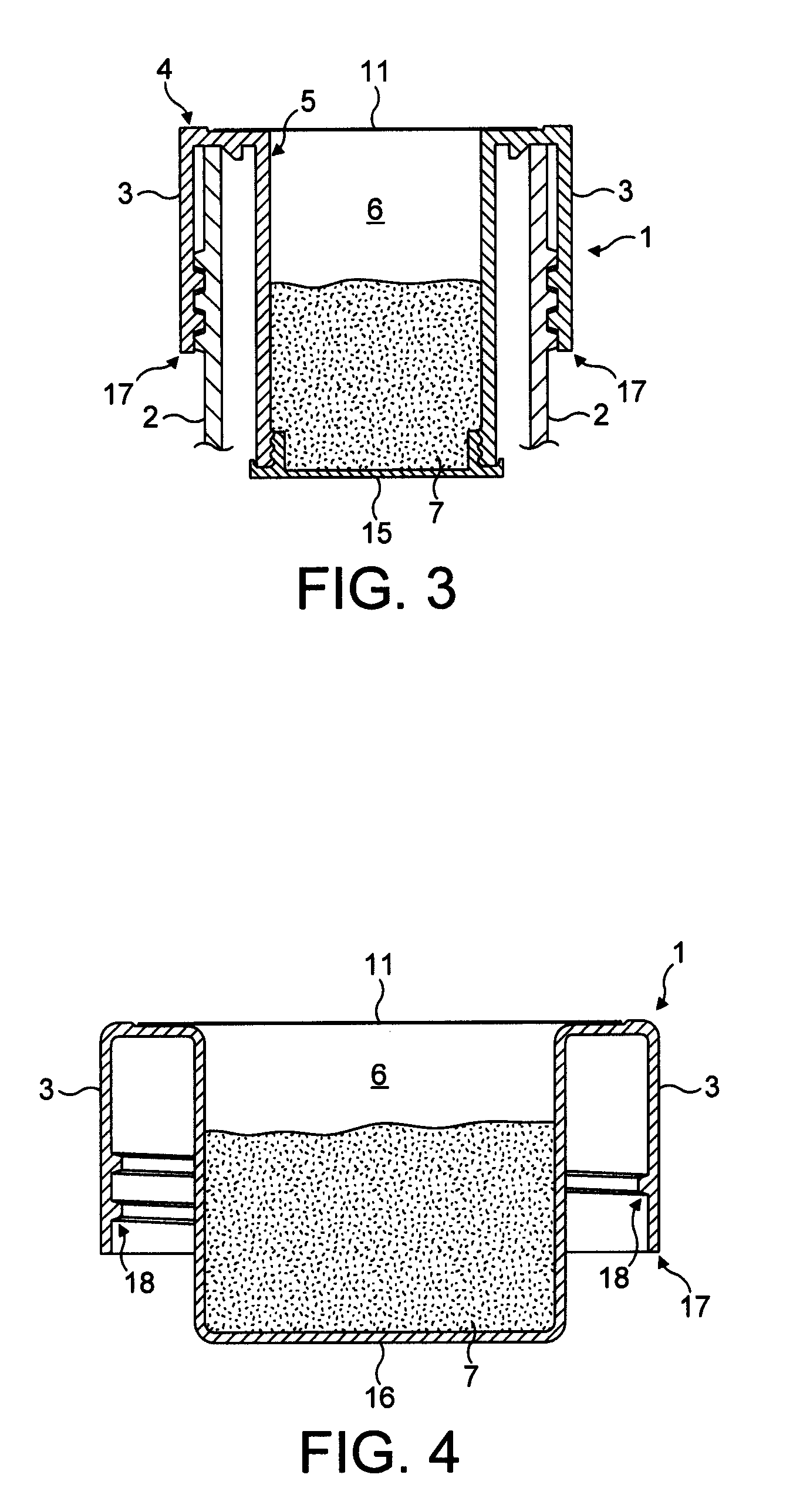 Closure with built-in storing compartment