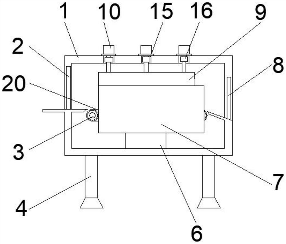 Heat sealing device for food packaging machine