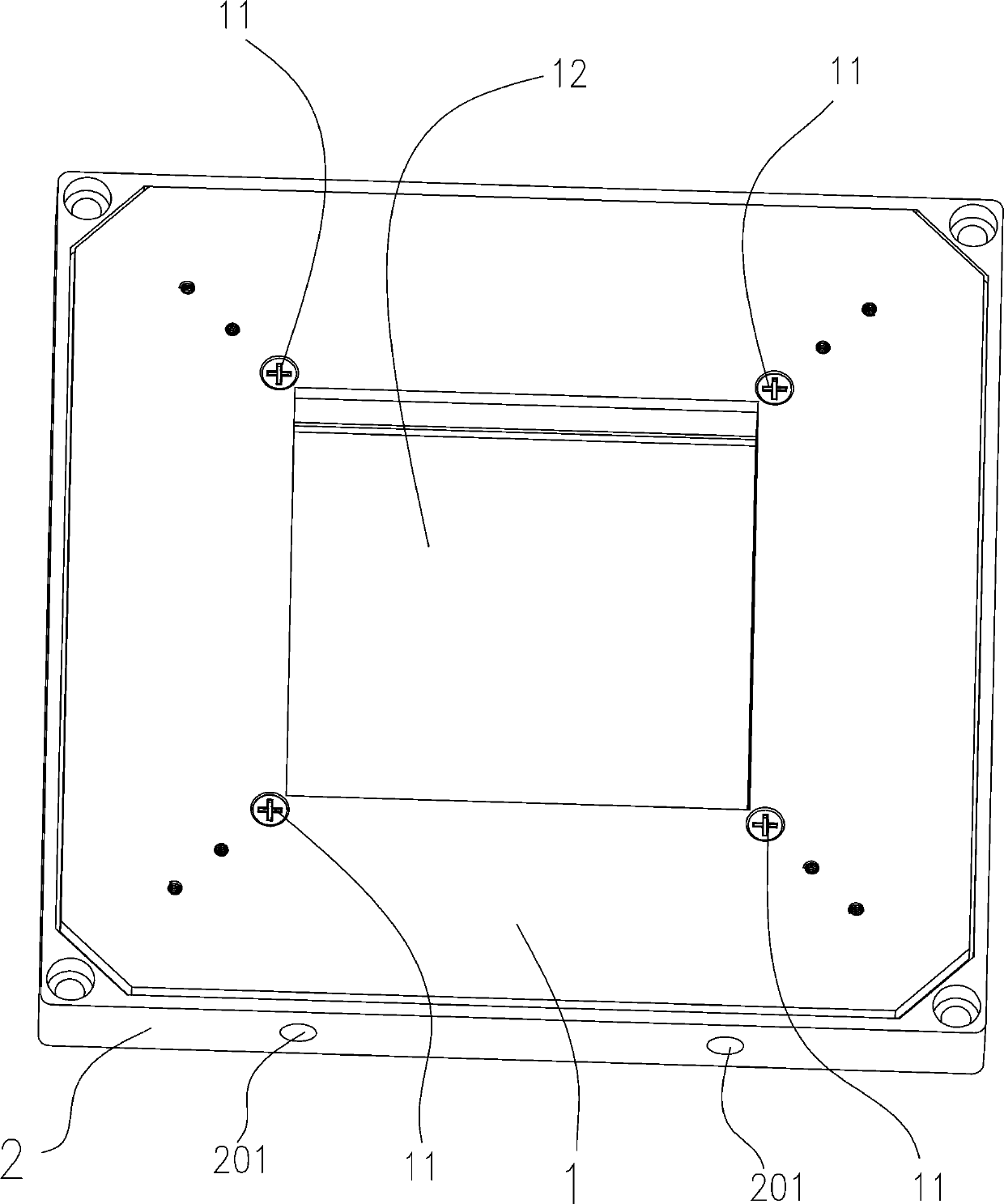 Two-translation one-rotation large-stroke coupling-free large hollow parallel piezoelectric micro-motion platform