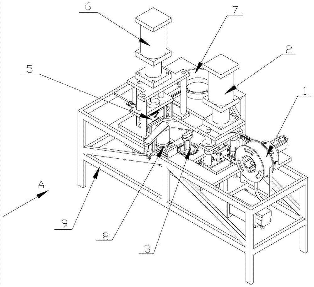 Automatic cutting and crimping machine for flat braided wire