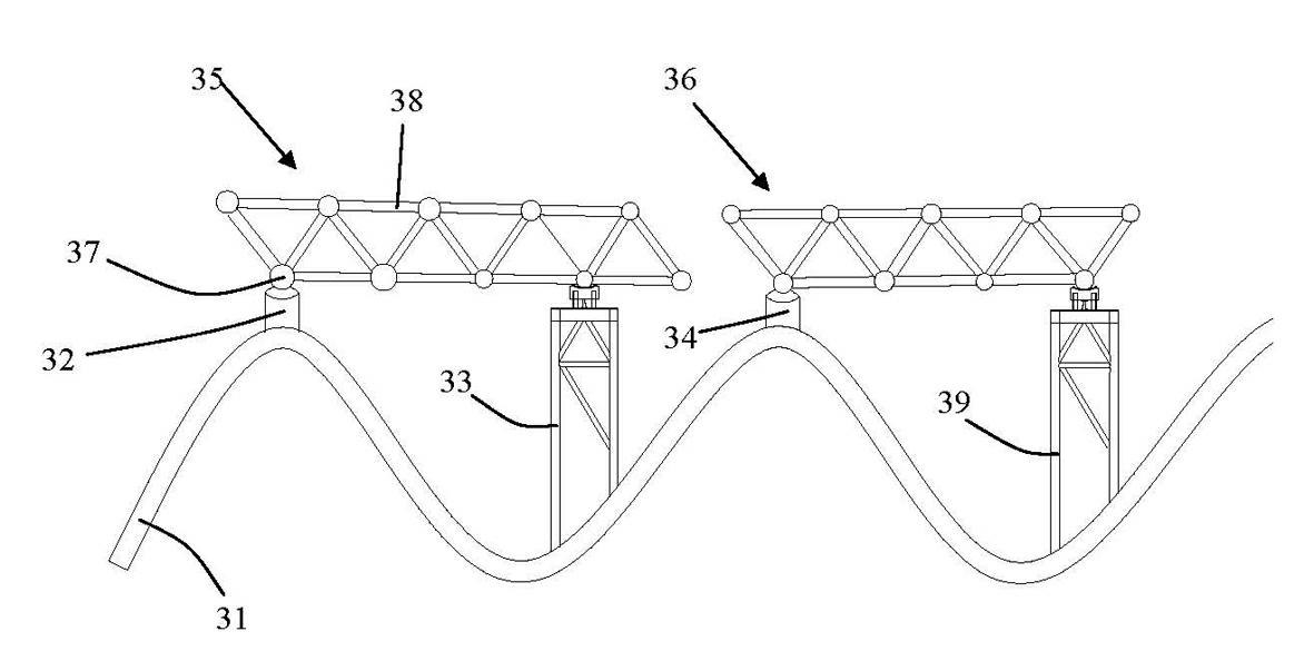 Partition direct hoisting construction method for hyperboloidal welded ball net rack