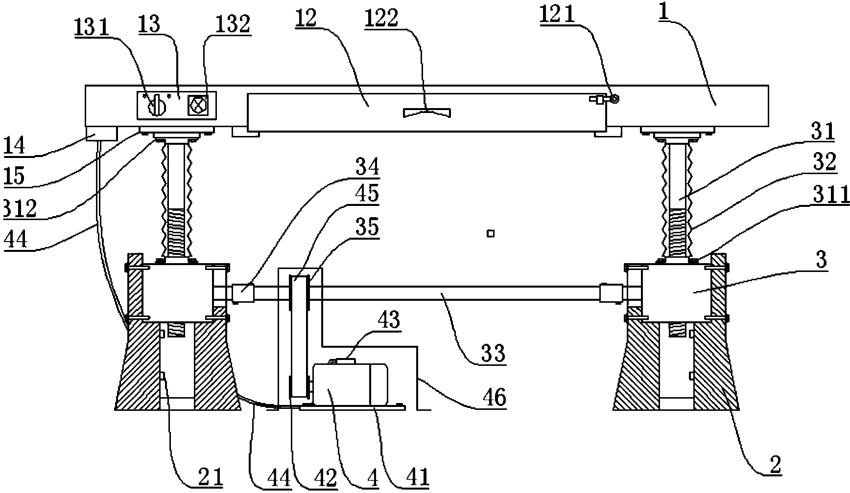 Work platform capable of ascending and descending