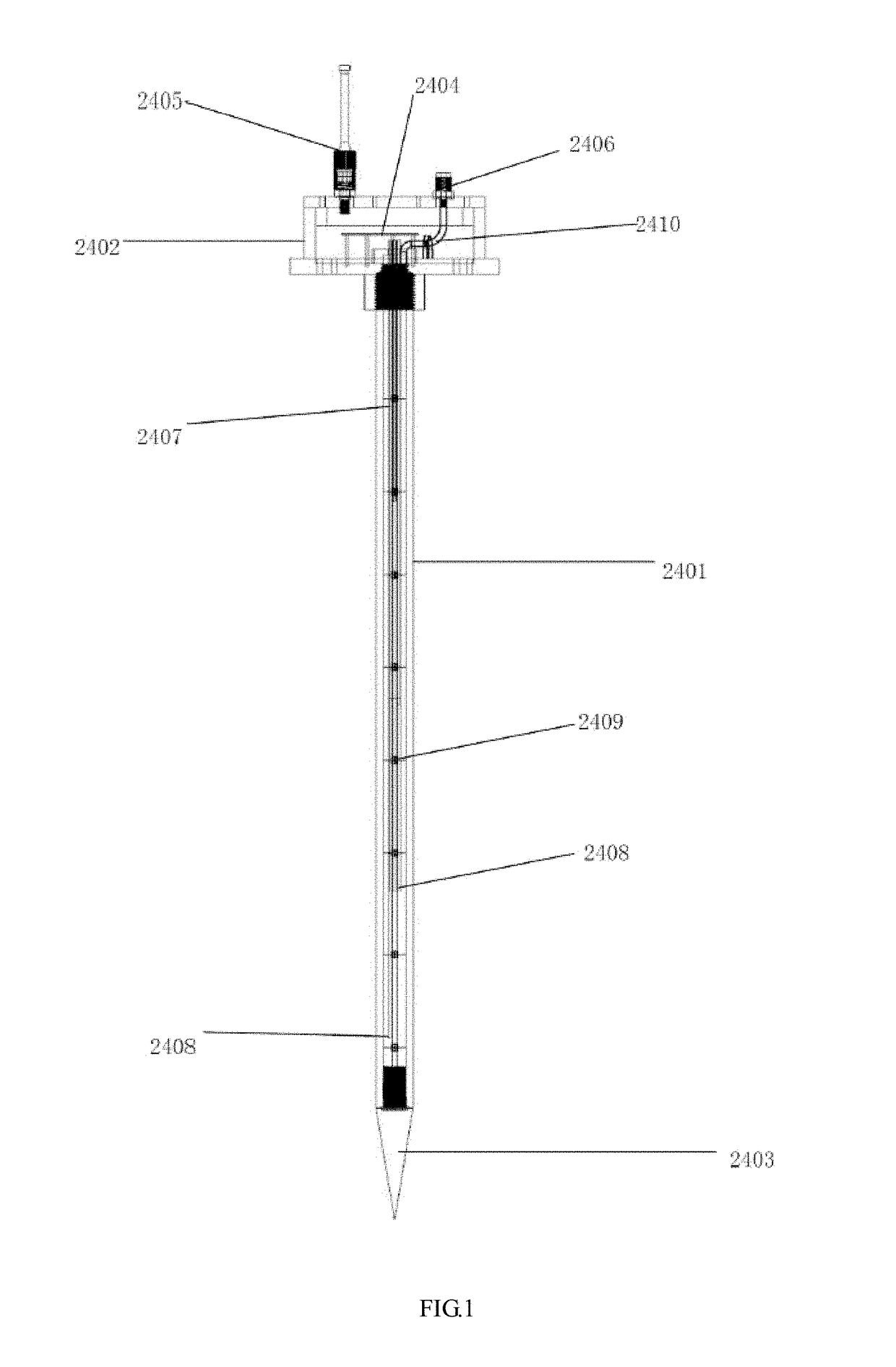 Pop-up long-term monitoring base station for seafloor heat flow