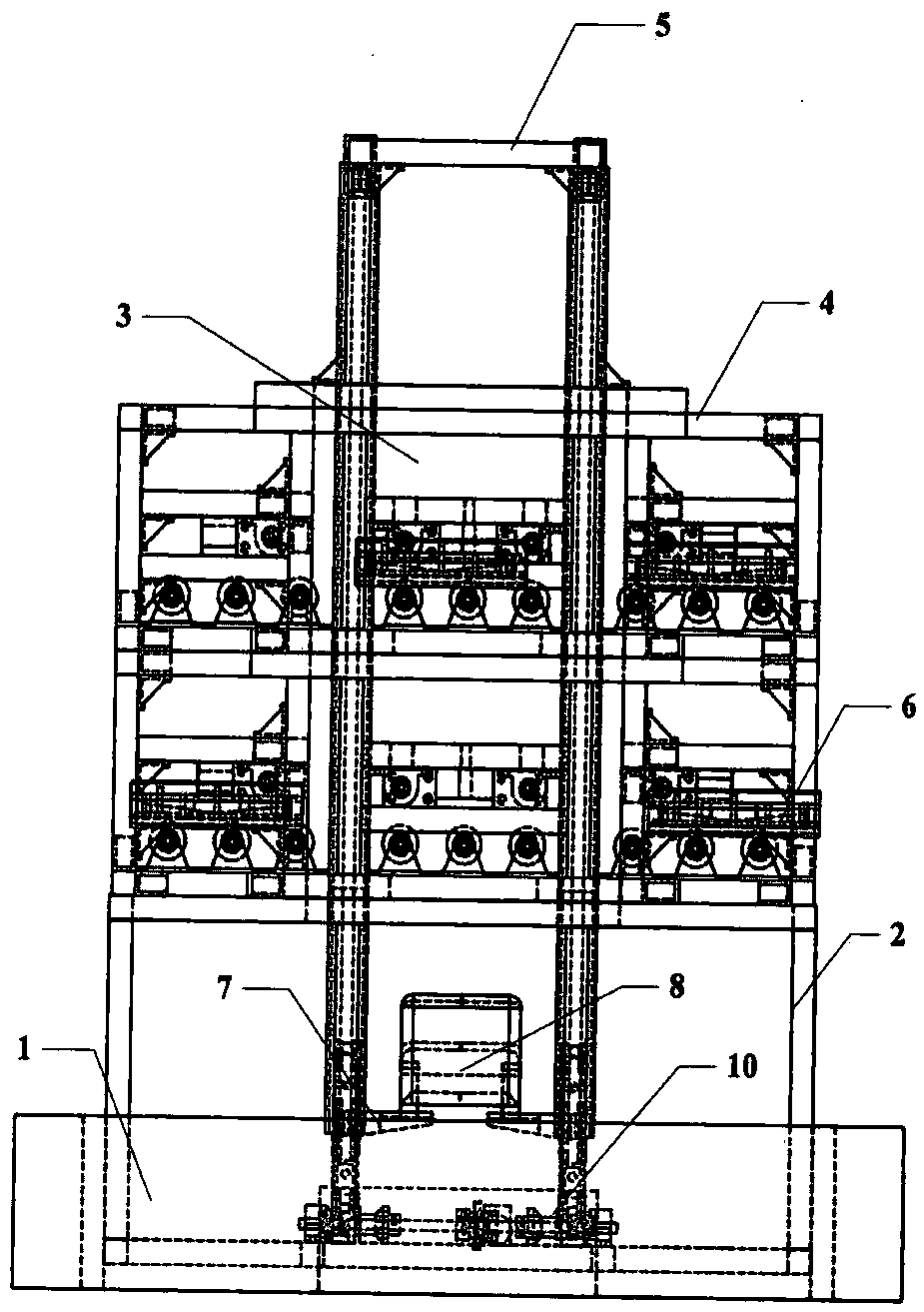 Unitized lifting and traversing intelligent stereo garage equipment