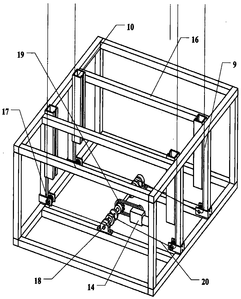 Unitized lifting and traversing intelligent stereo garage equipment