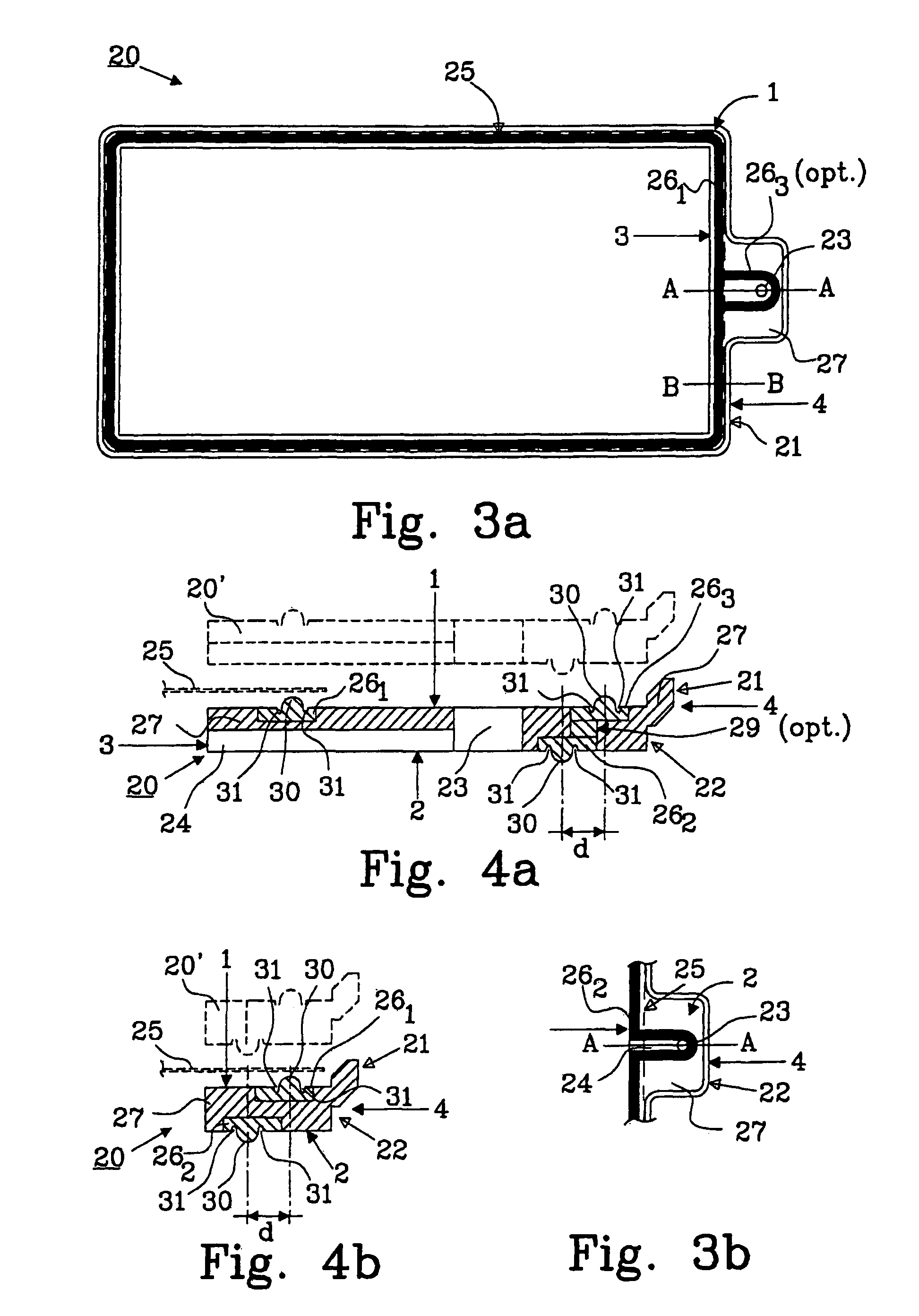 Gasket and a bipolar battery