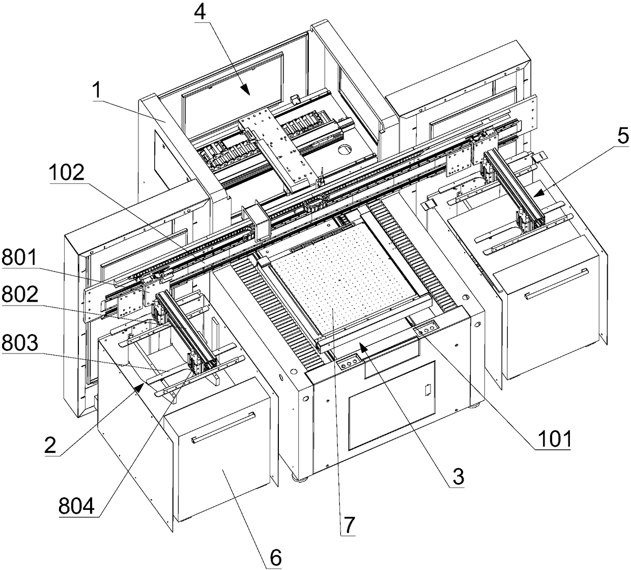 Off-line full-automatic marking facility