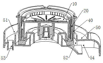 Juice extraction structure and juice extraction machine adopting same