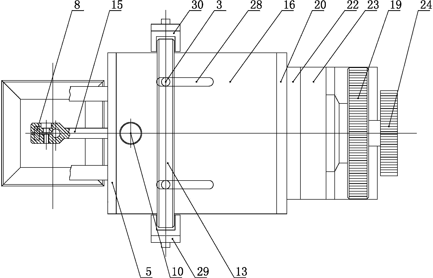 Aluminum rod surface oxidation layer removing device