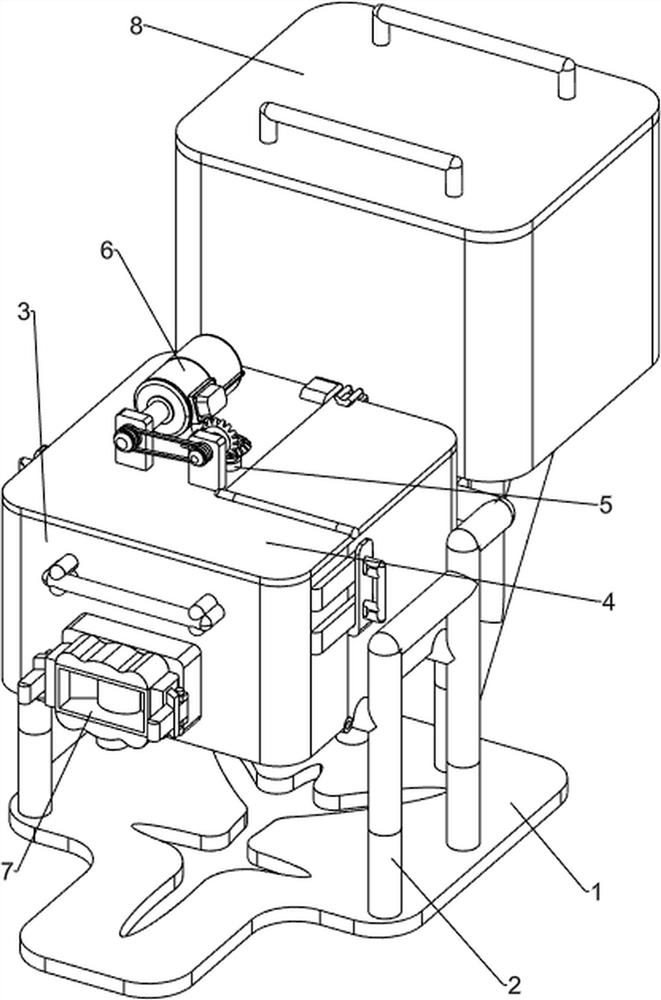 In-vehicle air conditioner cleaning device for new energy vehicle