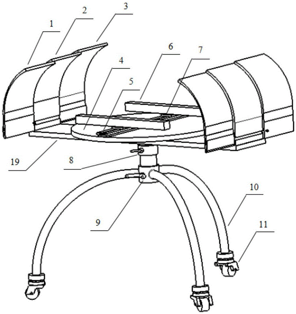 Auxiliary device for anti-radiation X-ray detection