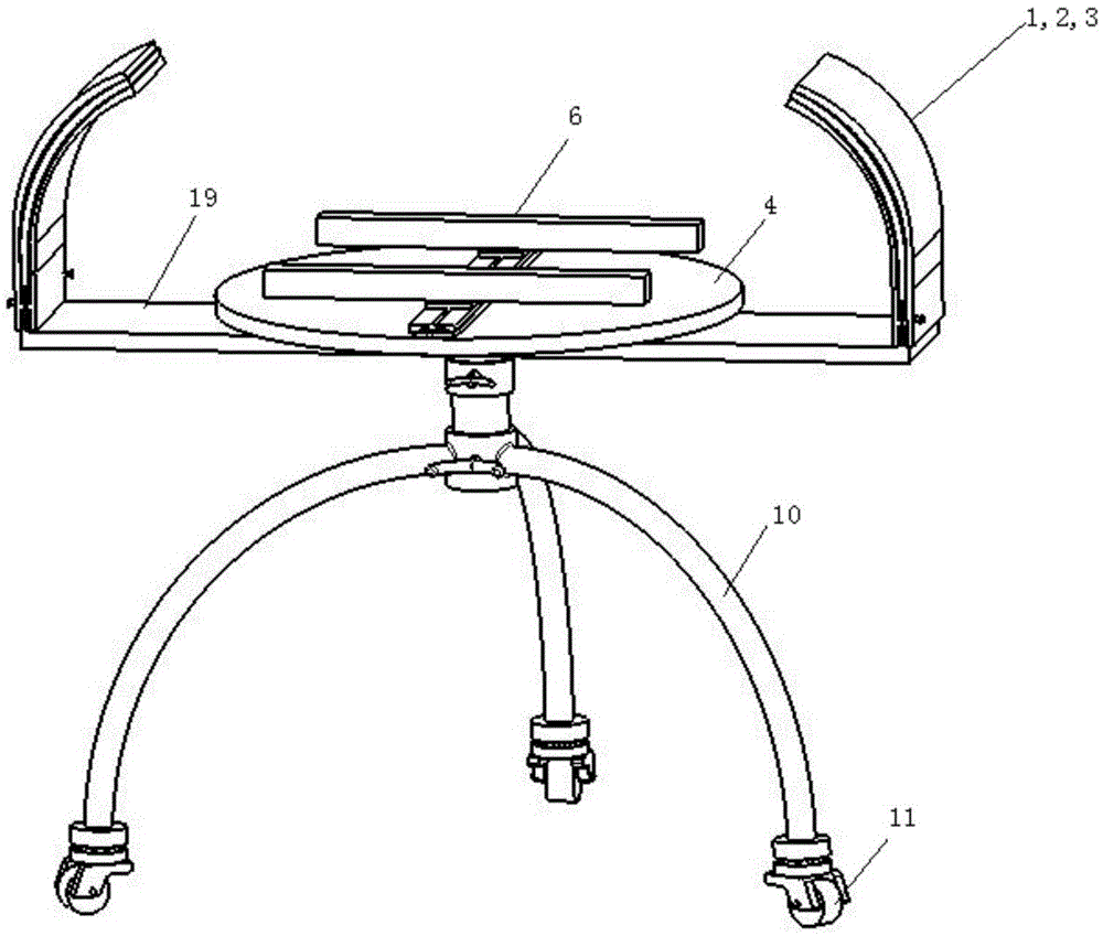 Auxiliary device for anti-radiation X-ray detection