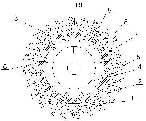 Combined type multifunctional diamond saw blade