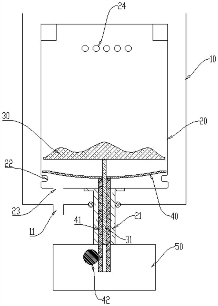 Washing drum assembly of impeller type washing machine and washing machine