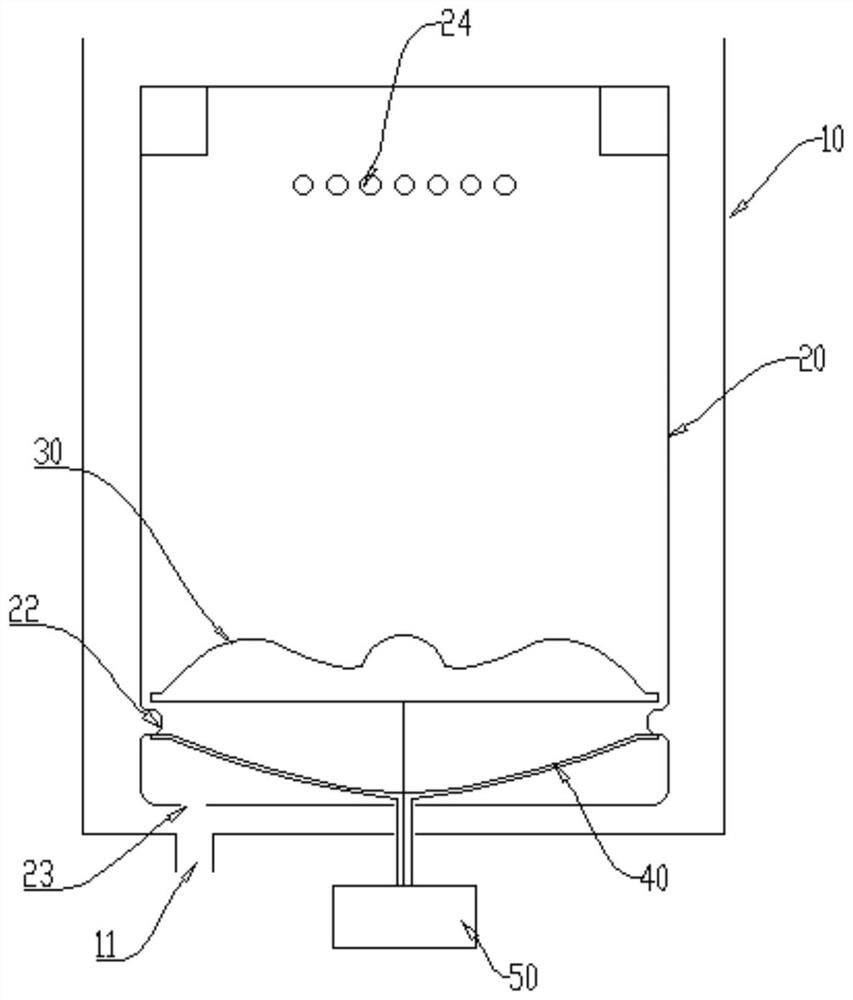 Washing drum assembly of impeller type washing machine and washing machine