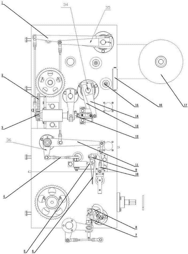 Tower tea bag threading method and device