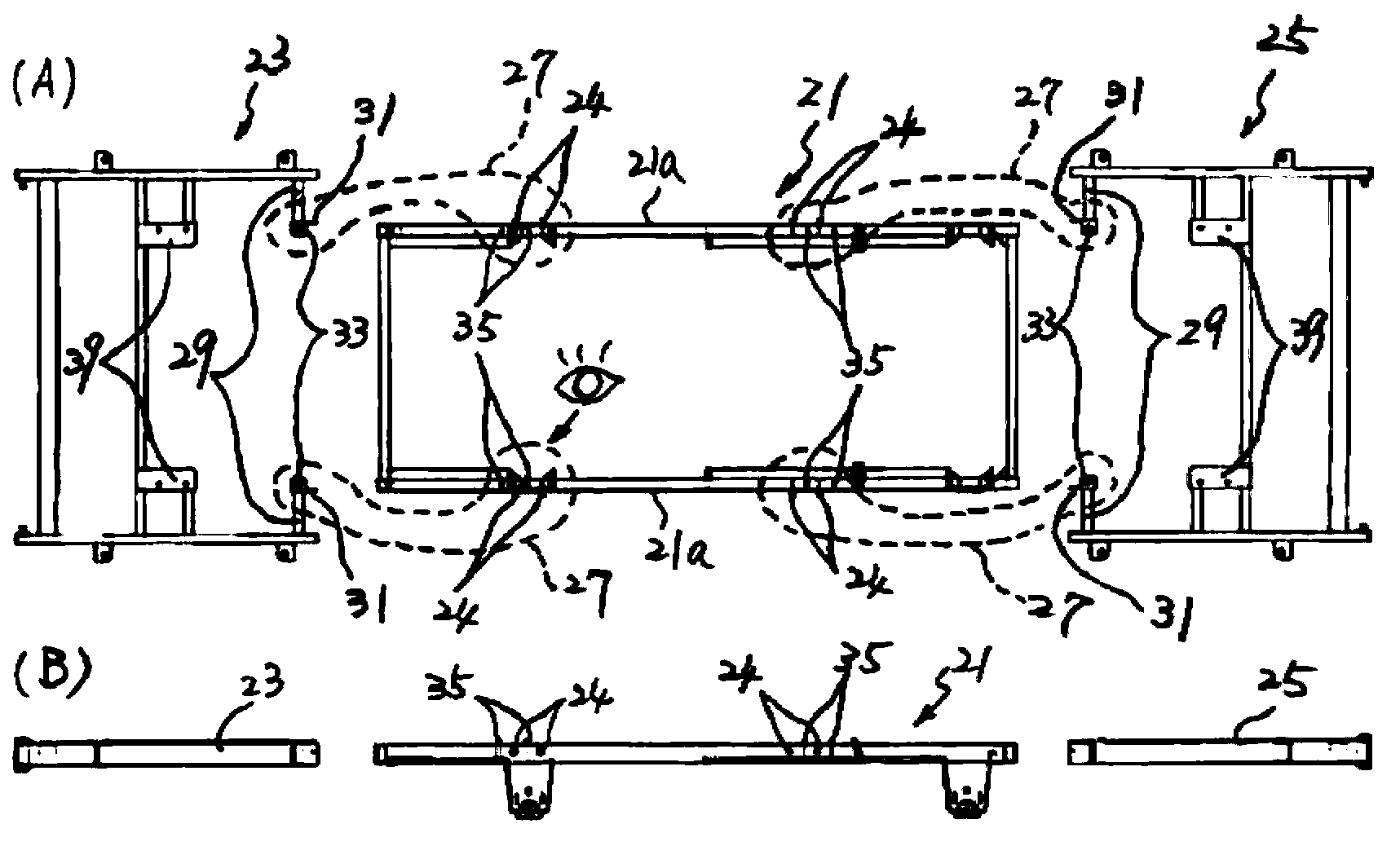 Regulating mechanism for bed board length of bed