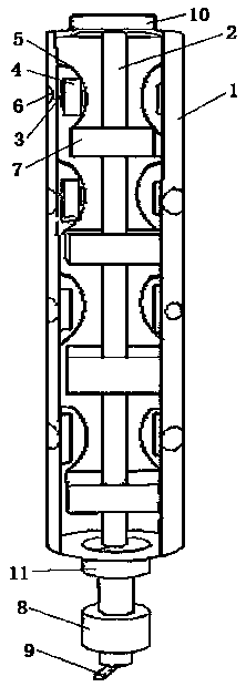 A multi-depth multi-index soil property detection rod