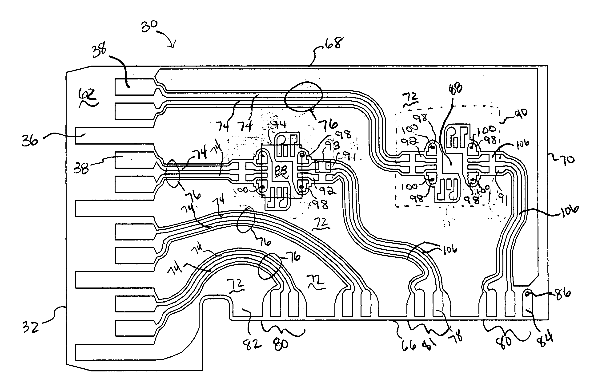 Active wafer for improved gigabit signal recovery, in a serial point-to-point architecture