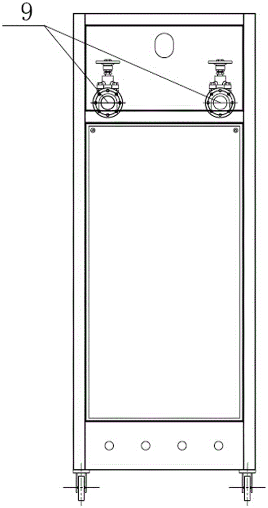 Temperature control equipment electric cabinet with external heat radiating device