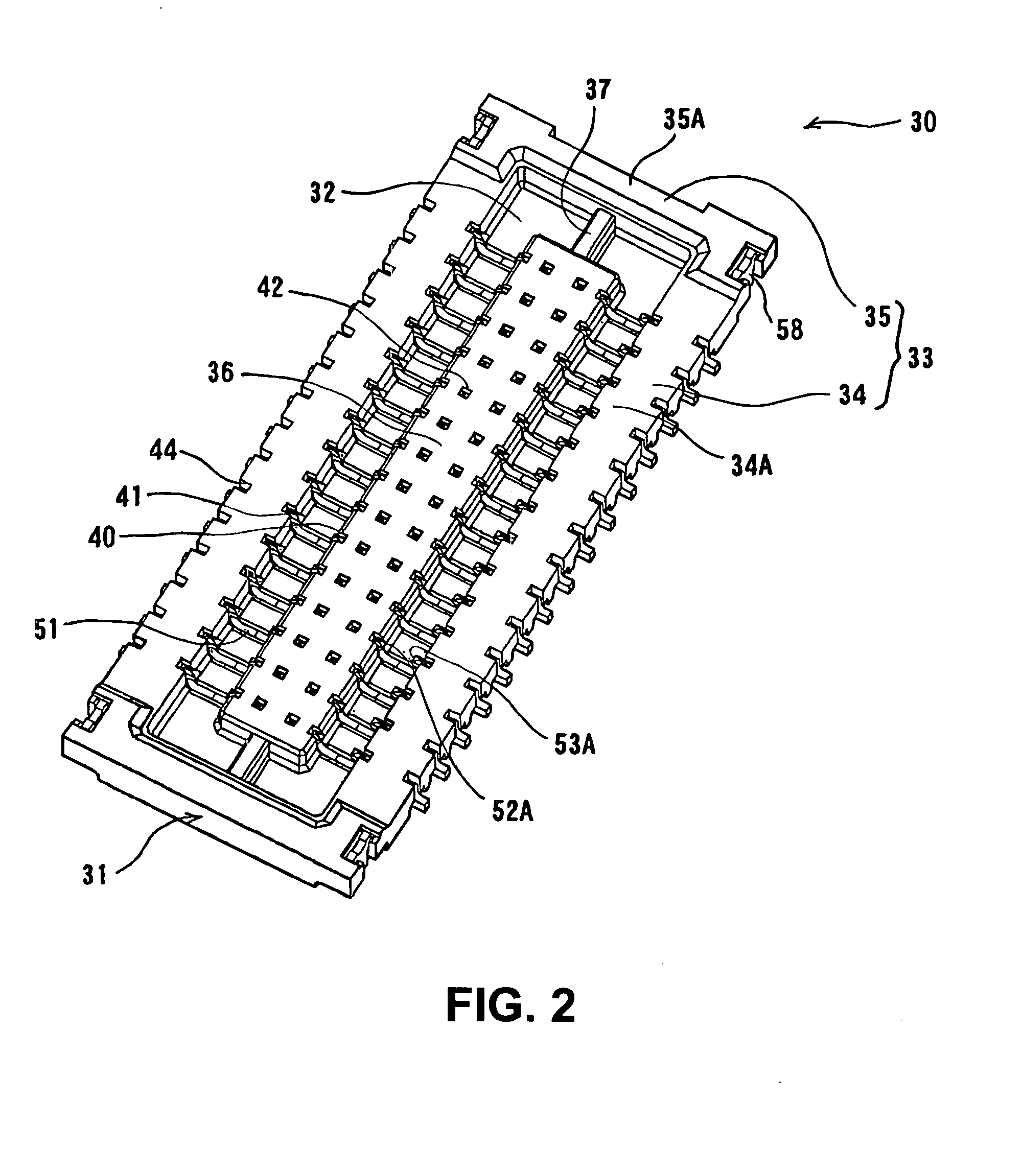 Male connector and connector assembly