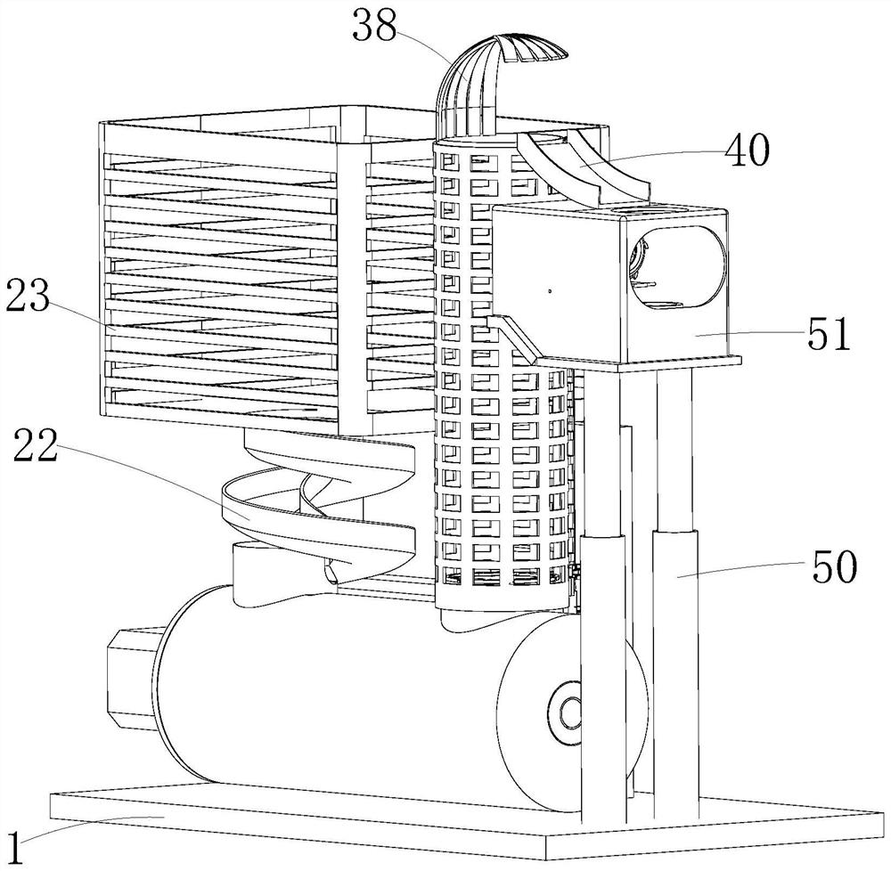 A volleyball serving machine