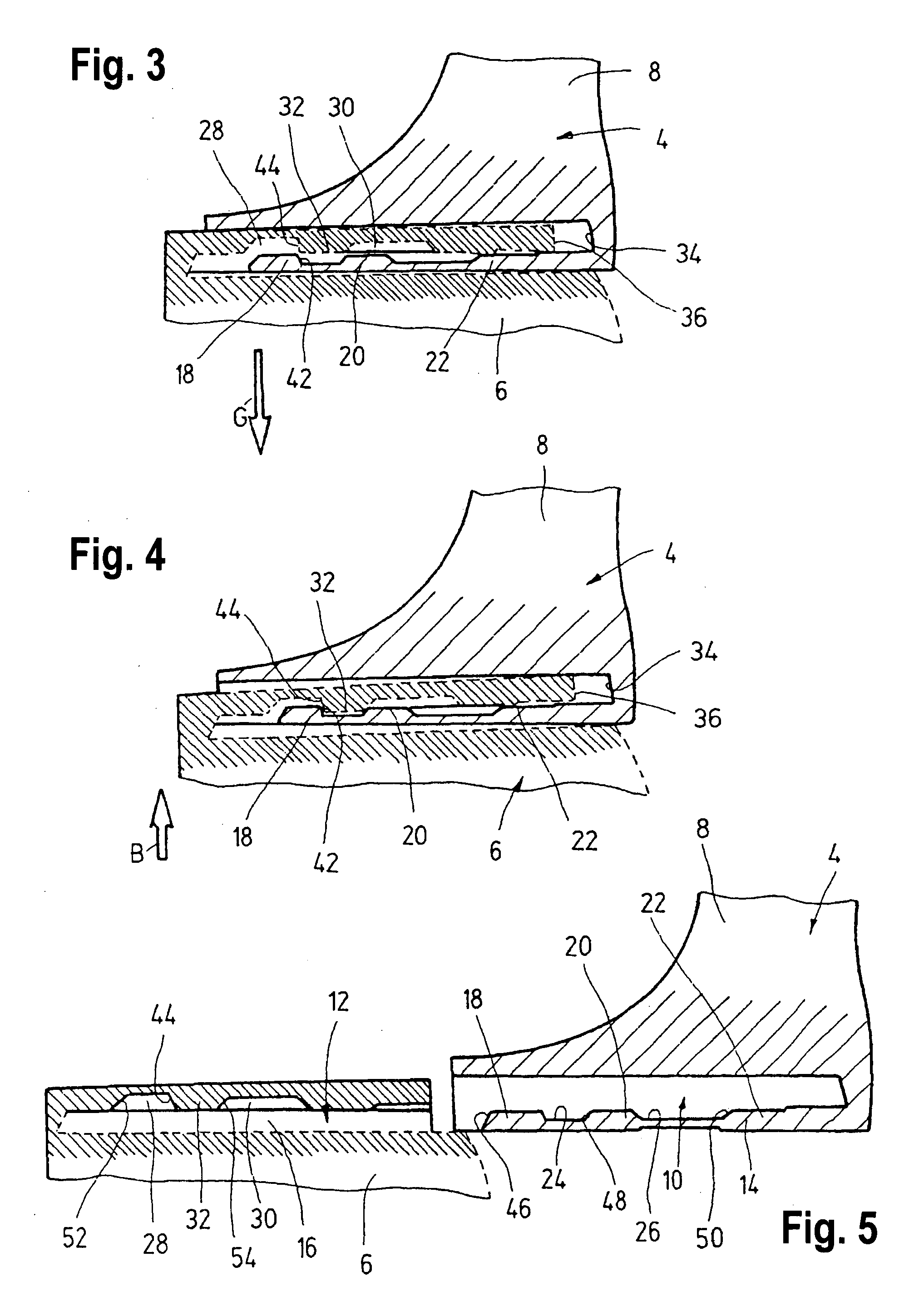 Device for locking an electrical device to an accessory part