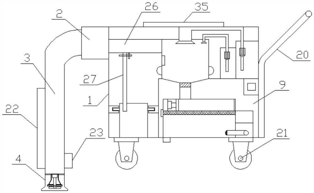 A mobile water quality detection device